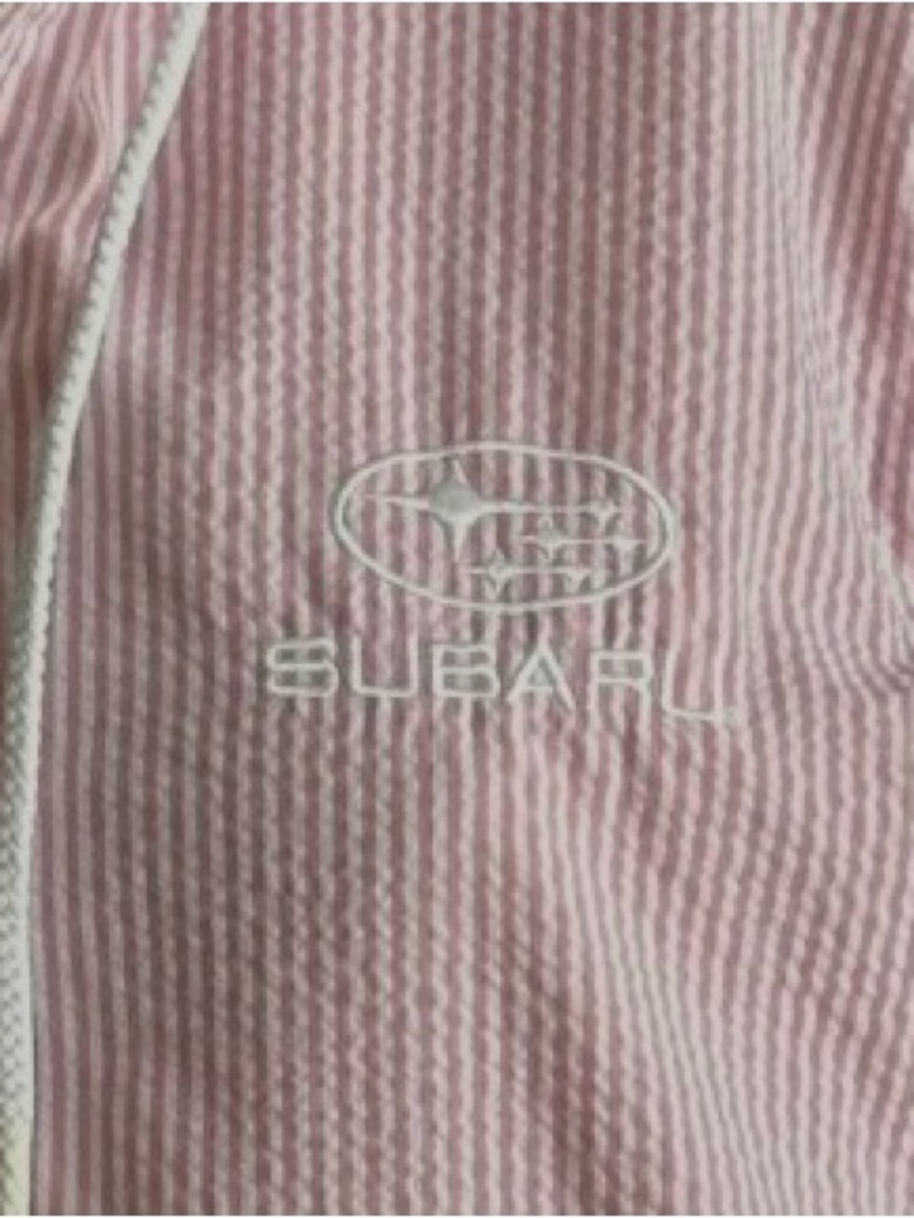 Charles River Apparel Pink and White Striped Women's Seersucker Hoodie XXL - Picture 8 of 14